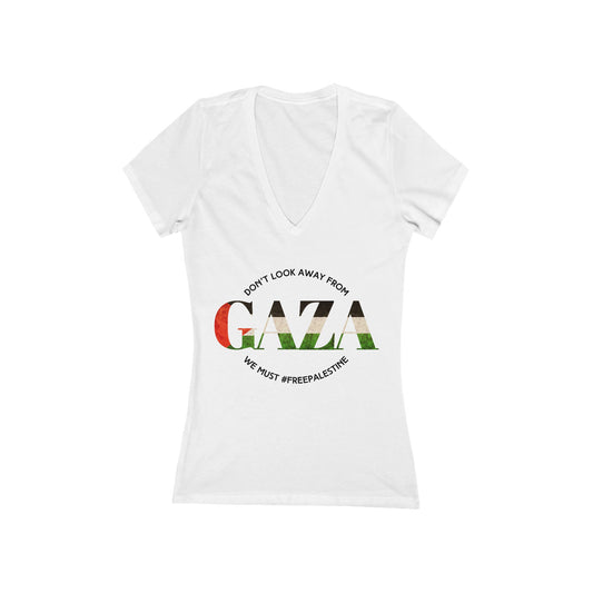 Gaza - Women's Deep V-Neck Tee