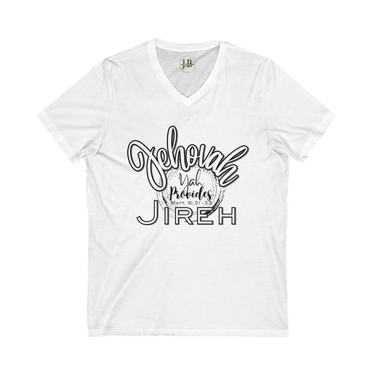 Yah Provides - Jersey V-Neck Tee (Unisex)