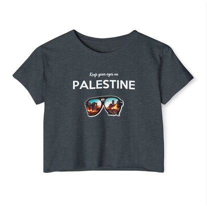 Eyes On Palestine - Women's Festival Crop Top