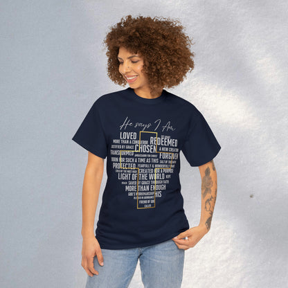 Loved, Chosen, His - Heavy Cotton Tee (Unisex)