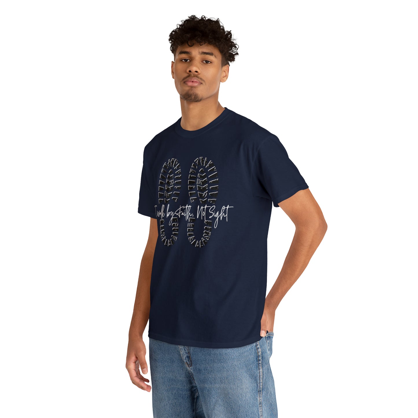 Walk By Faith - Heavy Cotton Tee (Unisex)