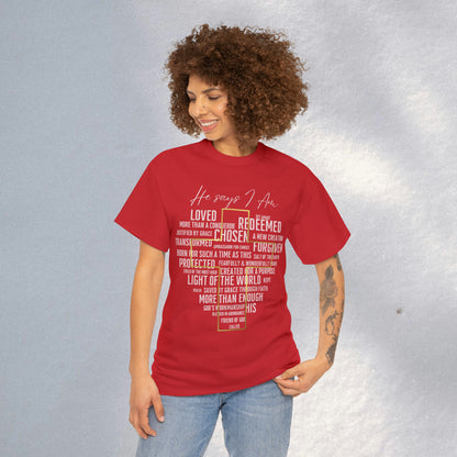 Loved, Chosen, His - Heavy Cotton Tee (Unisex)