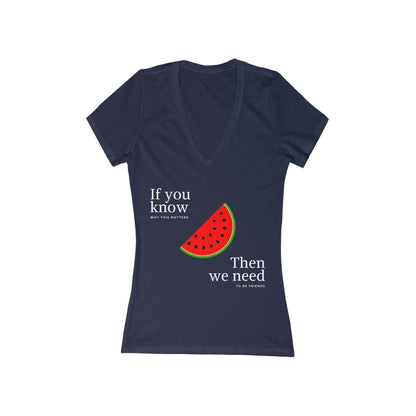 Friend Finder - Women's Deep V-Neck Tee