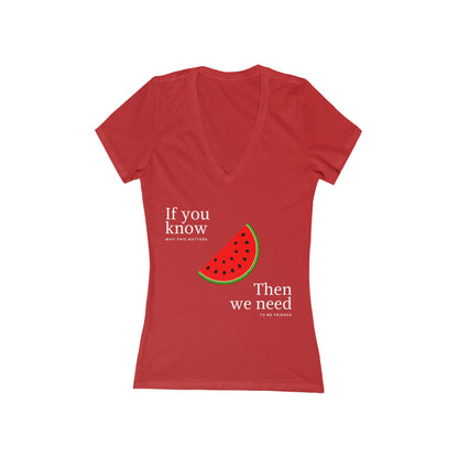 Friend Finder - Women's Deep V-Neck Tee