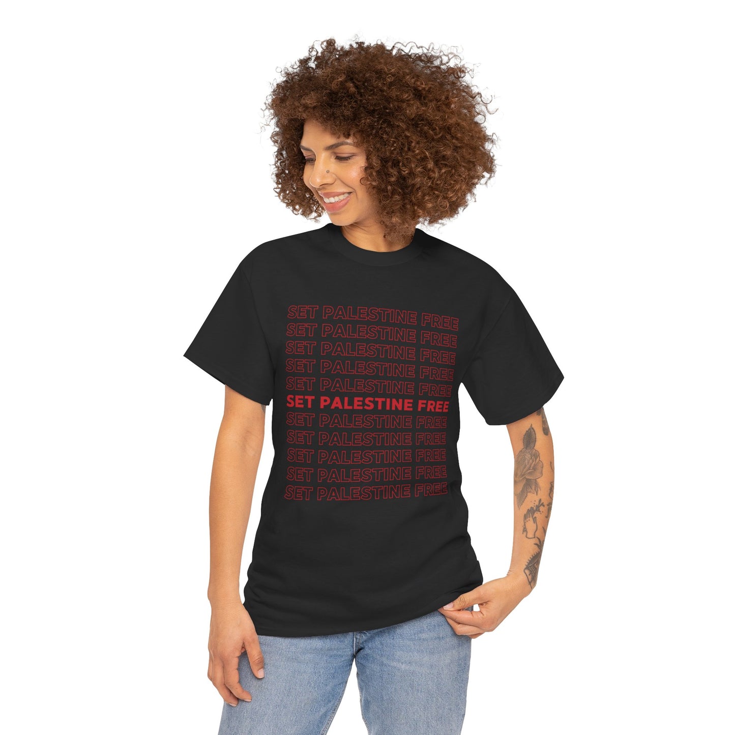 Set Palestine Free - Unisex Cotton Tee