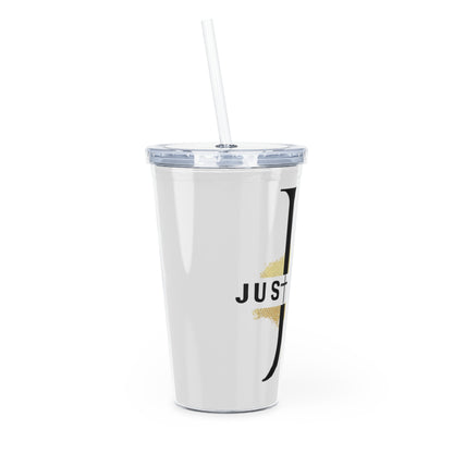 Plastic Tumbler with Straw