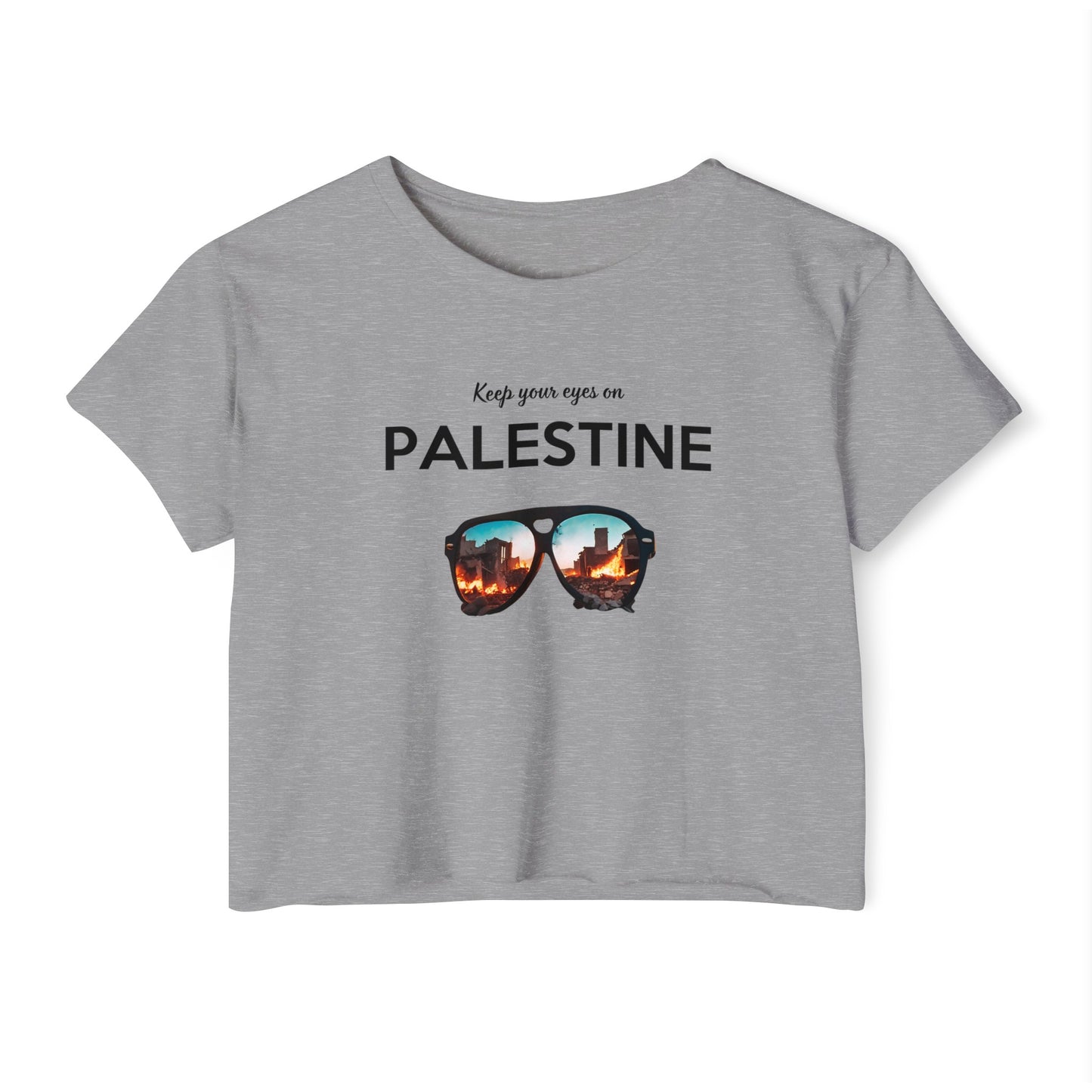 Eyes On Palestine - Women's Festival Crop Top