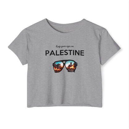 Eyes On Palestine - Women's Festival Crop Top