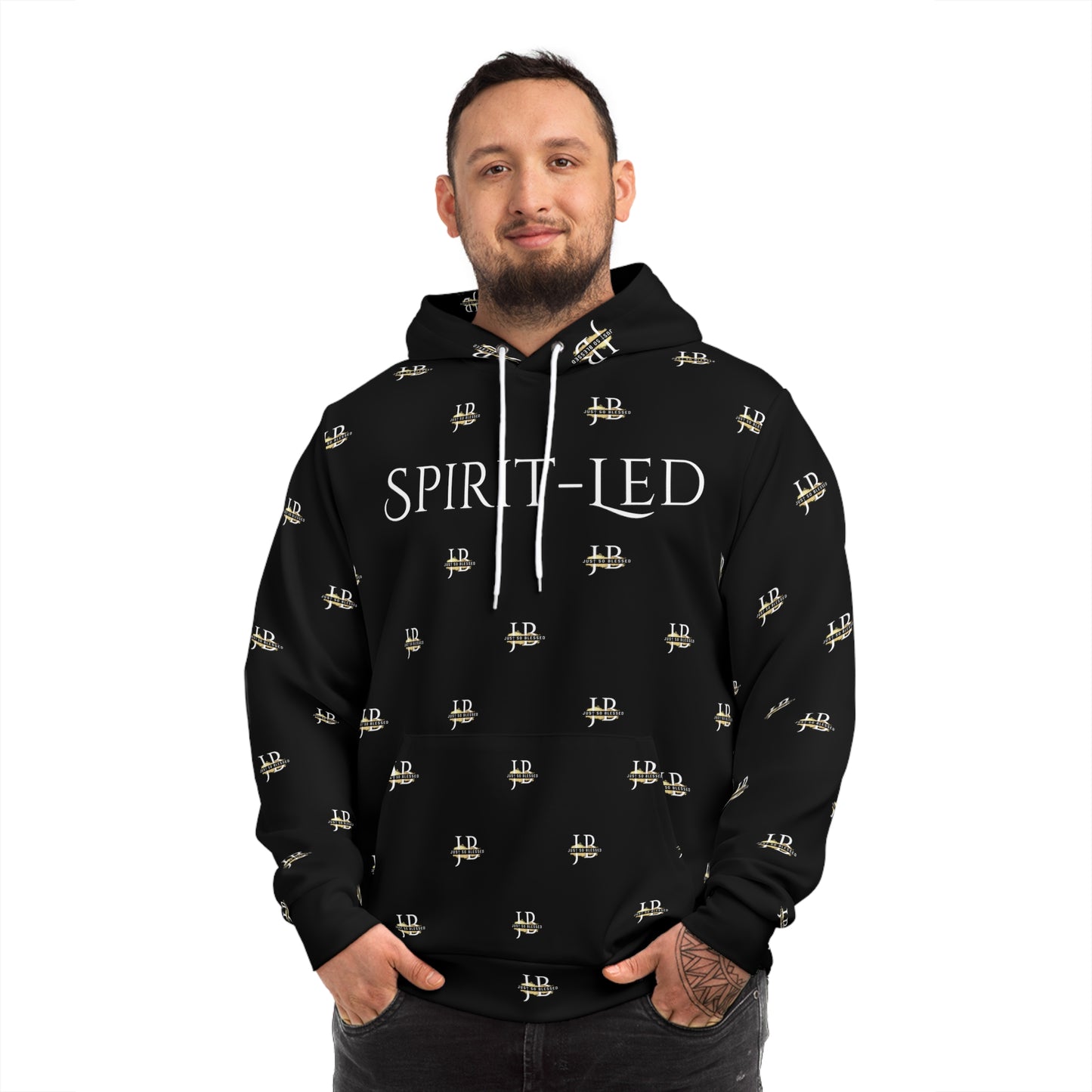 Spirit-Led (Black) - Fashion Hoodie