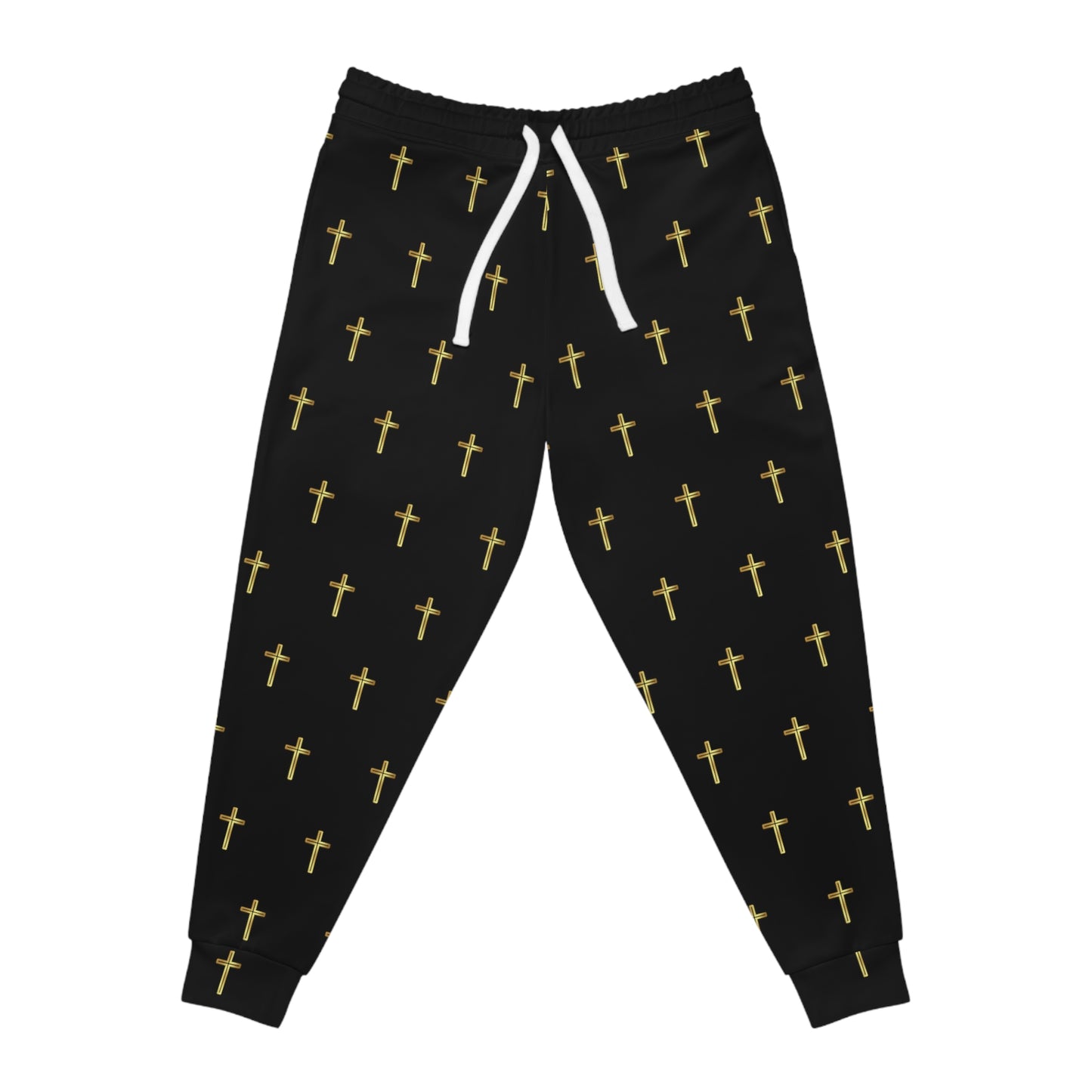 Crosses (Black) - Athletic Joggers