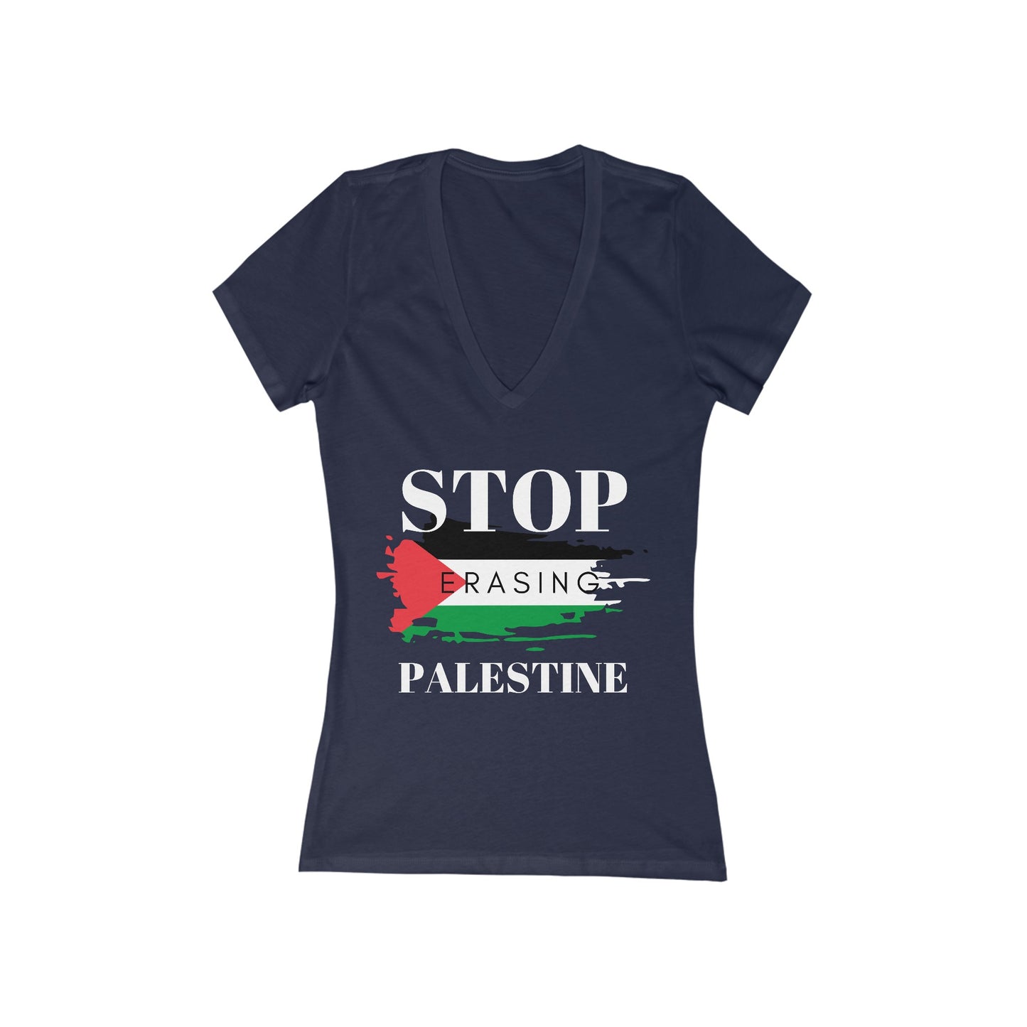 Erasing - Women's Deep V-Neck Tee