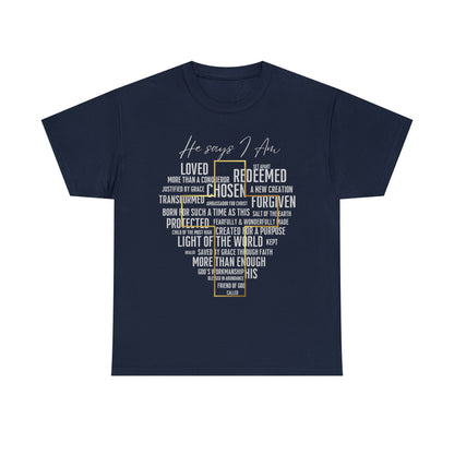 Loved, Chosen, His - Heavy Cotton Tee (Unisex)