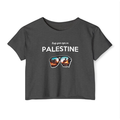 Eyes On Palestine - Women's Festival Crop Top