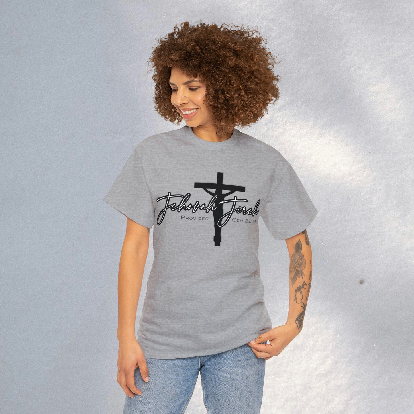 Jireh, Gen. 22:14 - Heavy Cotton Tee (Unisex)