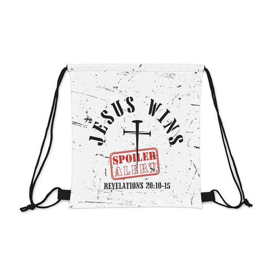 Jesus Wins - Outdoor Drawstring Bag