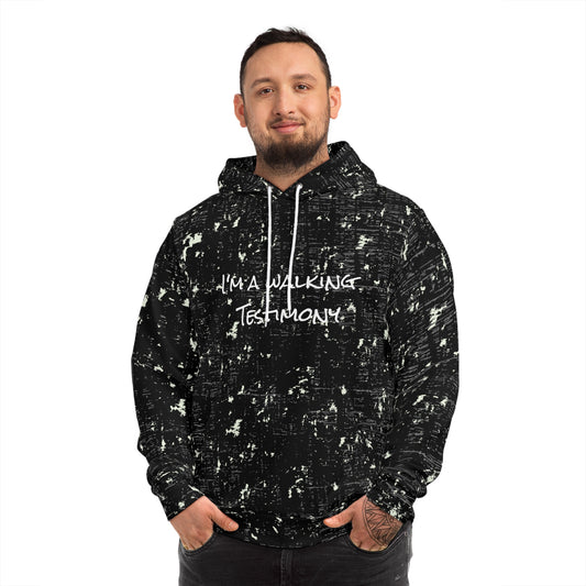 Walking Testimony (Black) - Fashion Hoodie