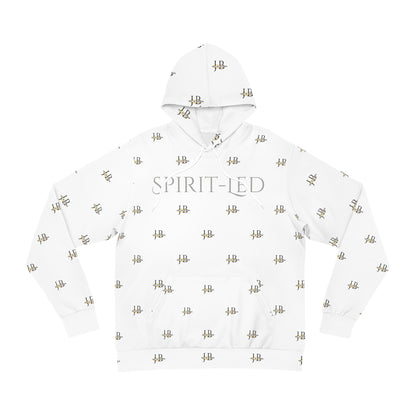 Spirit-Led (White) - Fashion Hoodie