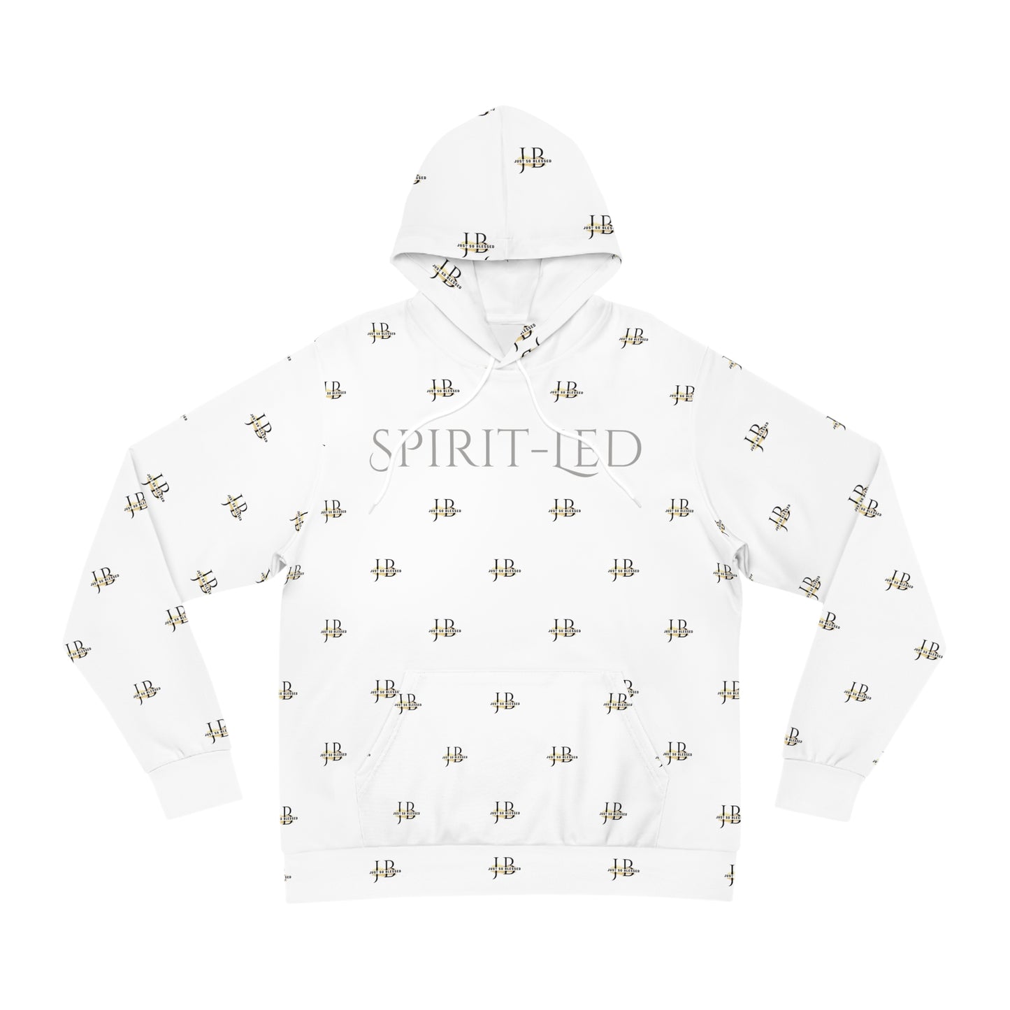 Spirit-Led (White) - Fashion Hoodie