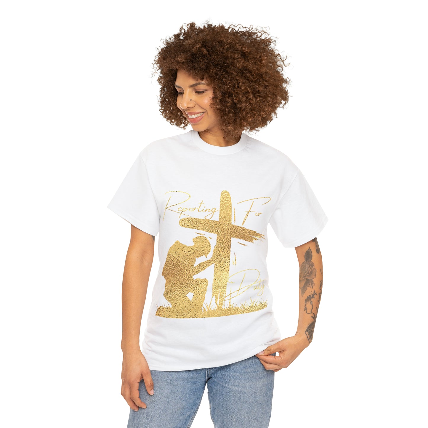 Reporting for Duty - Heavy Cotton Tee (Unisex)