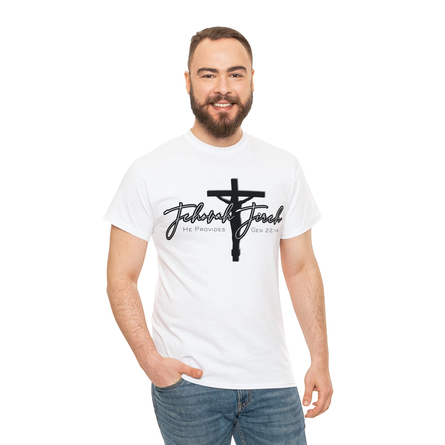 Jireh, Gen. 22:14 - Heavy Cotton Tee (Unisex)