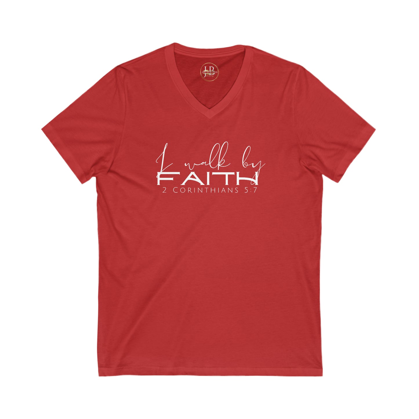 By Faith - Jersey V-Neck Tee (Unisex)