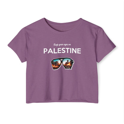 Eyes On Palestine - Women's Festival Crop Top