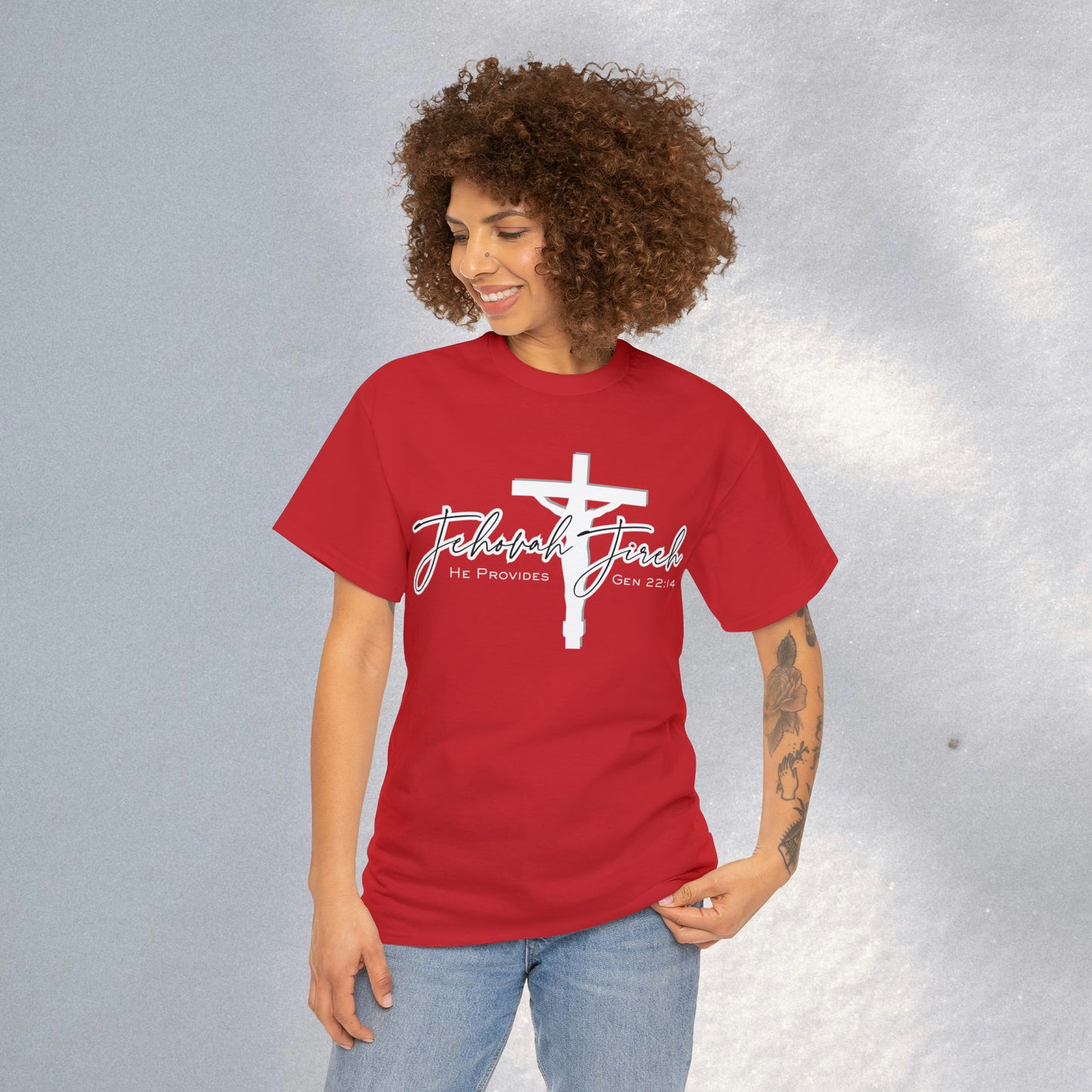 Jireh, Gen. 22:14 - Heavy Cotton Tee (Unisex)