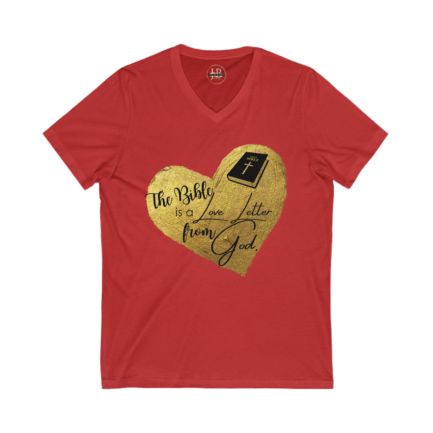 Love Letter - Jersey V-Neck Tee (Unisex)