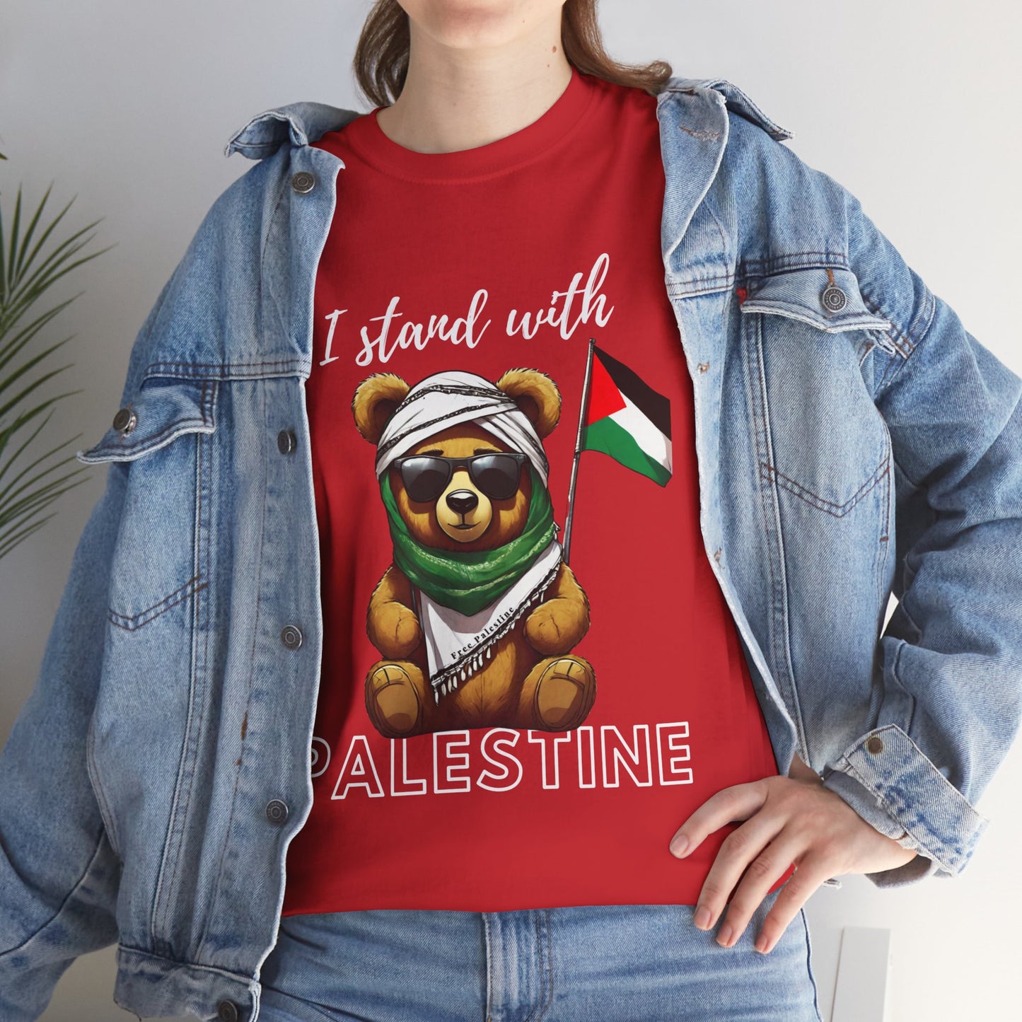 Teddy Palestine - Unisex Cotton Tee