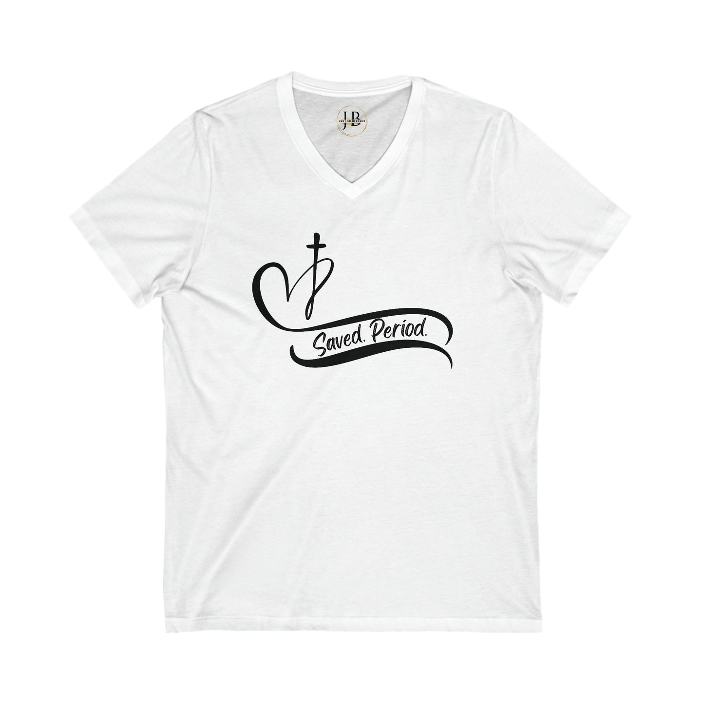 Saved, Period - Jersey V-Neck Tee (Unisex)