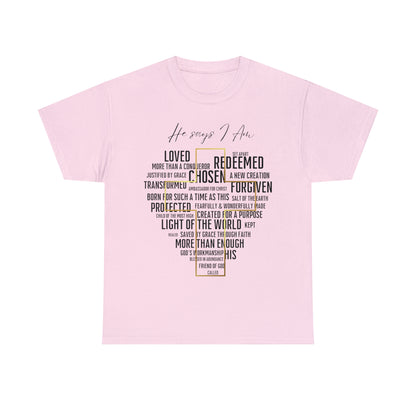 Loved, Chosen, His - Heavy Cotton Tee (Unisex)