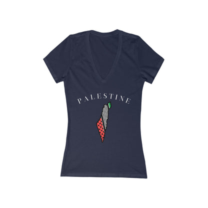 Palestine - Women's Deep V-Neck Tee