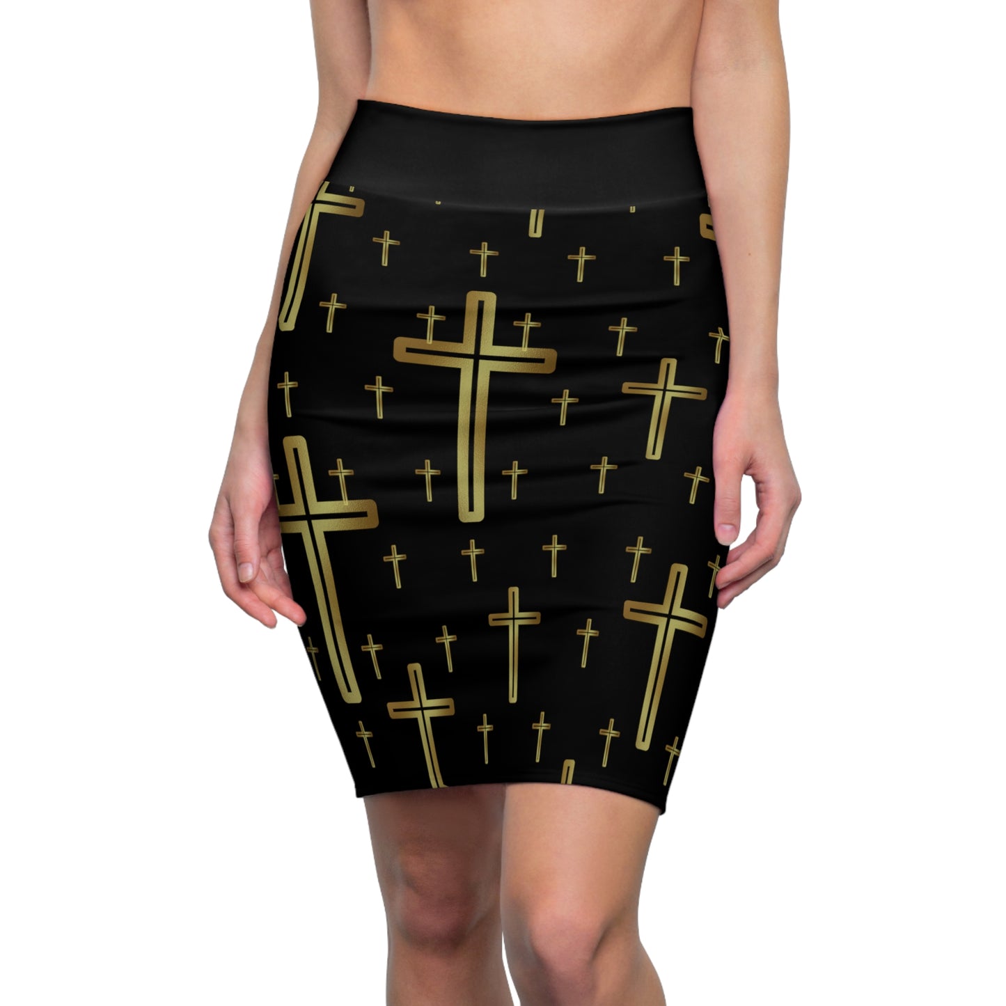 Crosses - Pencil Skirt