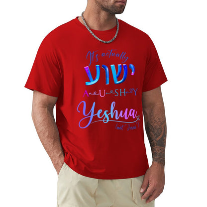 Actually YESHUA - Men's Cotton Tee Shirt