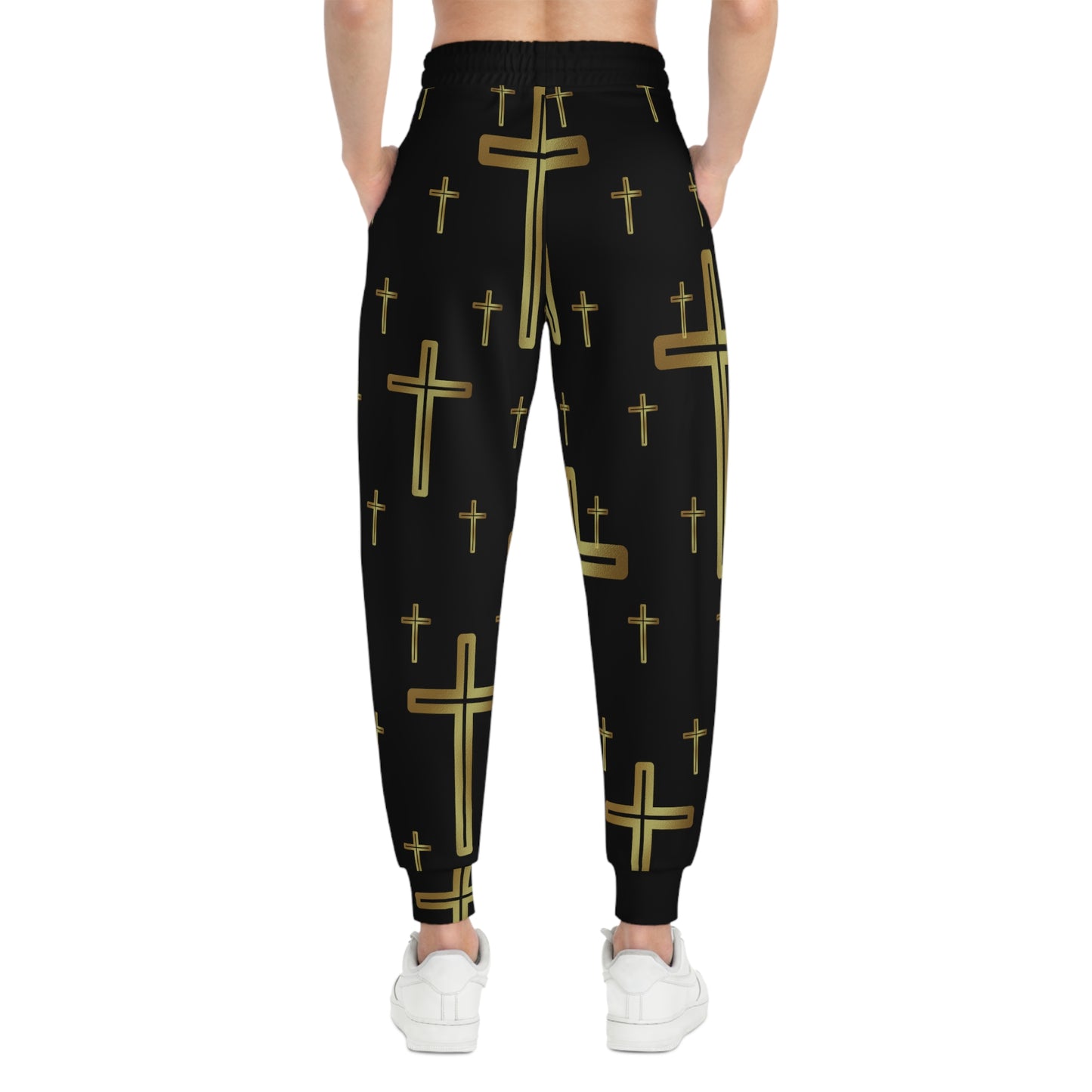 Crossed (Black) - Athletic Joggers