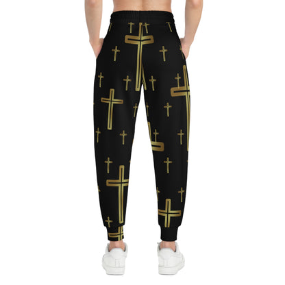 Crossed (Black) - Athletic Joggers