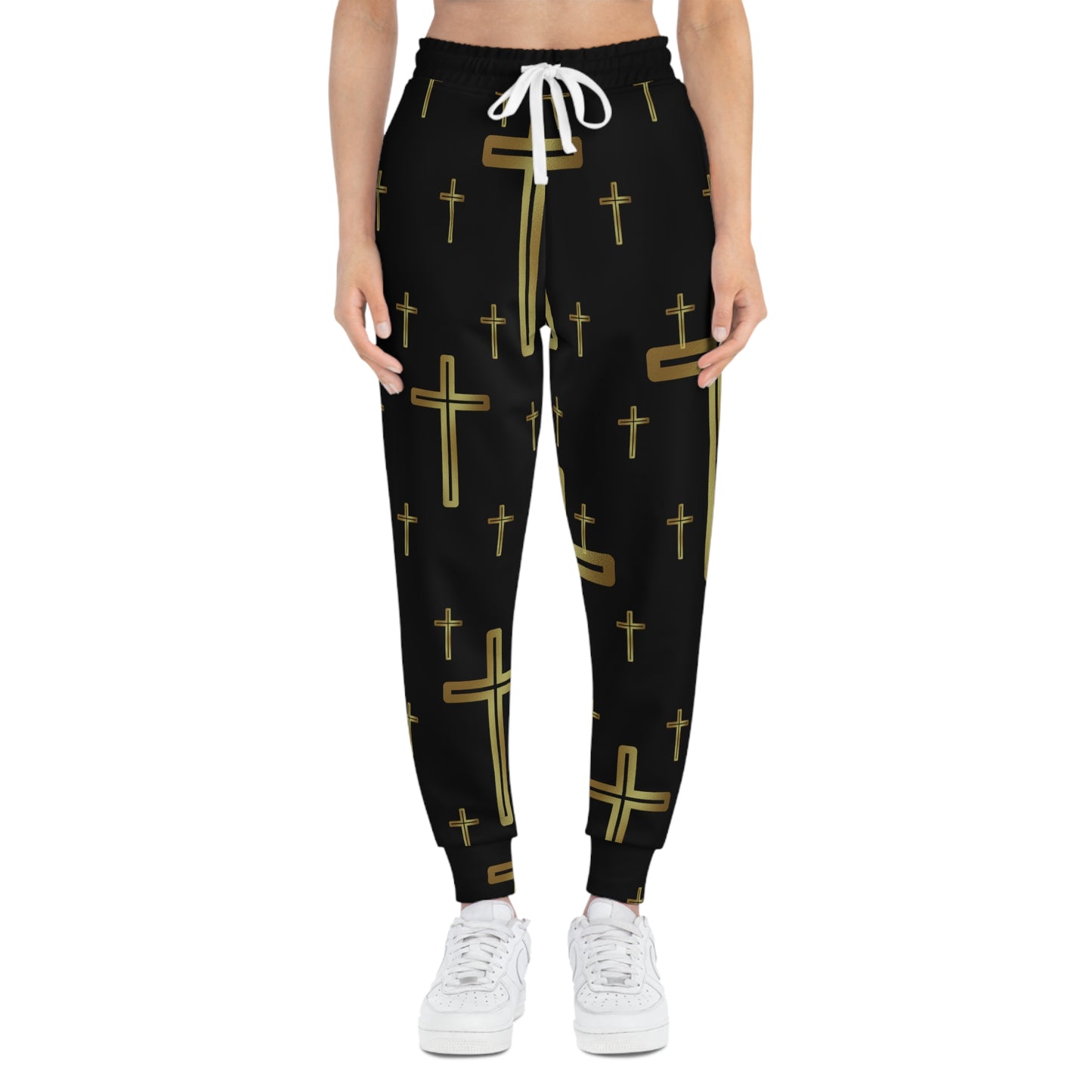 Crossed (Black) - Athletic Joggers