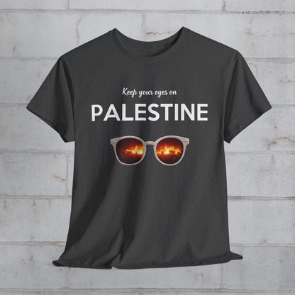 2 Eyes On Palestine - Unisex Cotton Tee