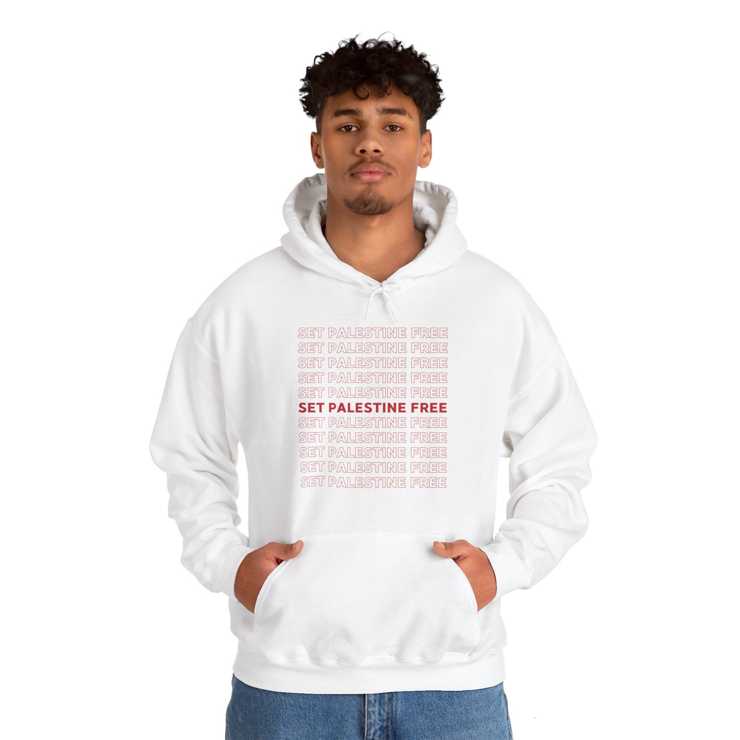 Set Palestine Free - Unisex Hooded Sweatshirt