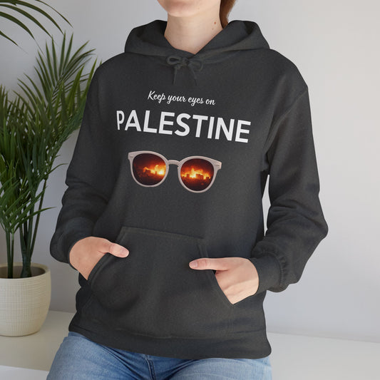 2 Eyes On Palestine - Unisex Hooded Sweatshirt