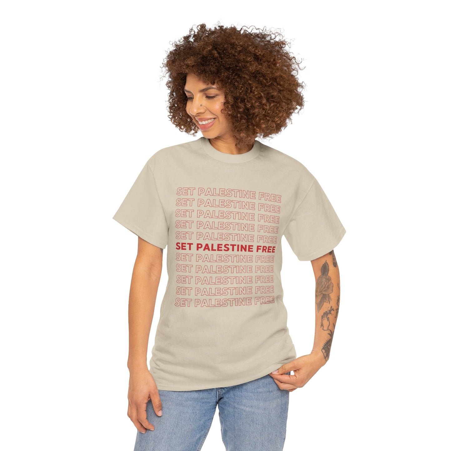 Set Palestine Free - Unisex Cotton Tee