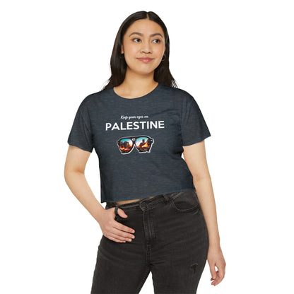 Eyes On Palestine - Women's Festival Crop Top