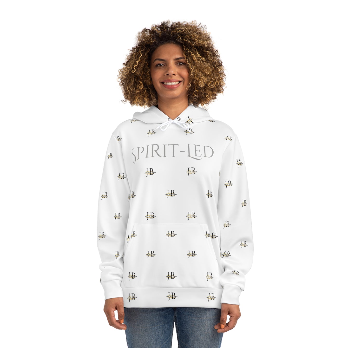 Spirit-Led (White) - Fashion Hoodie