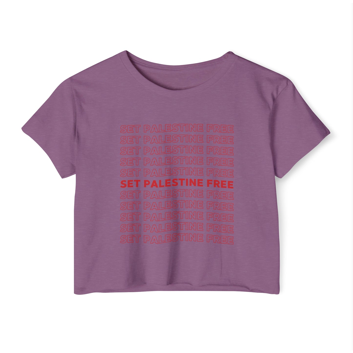 Set Palestine Free - Women's Festival Crop Top