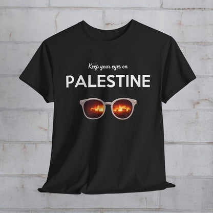2 Eyes On Palestine - Unisex Cotton Tee