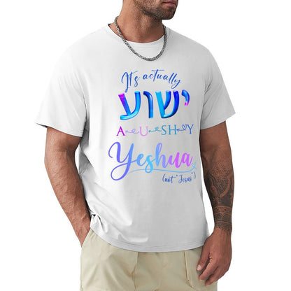 Actually YESHUA - Men's Cotton Tee Shirt