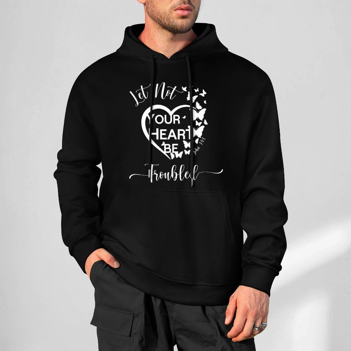 Heart Trouble - Cotton Hoodie with Pocket