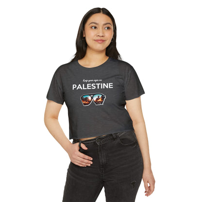 Eyes On Palestine - Women's Festival Crop Top