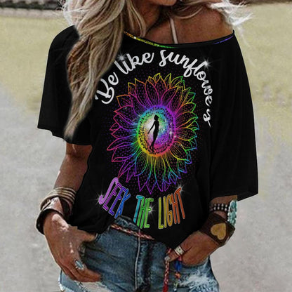 Sunflowers - Women’s Off the Shoulder Tee