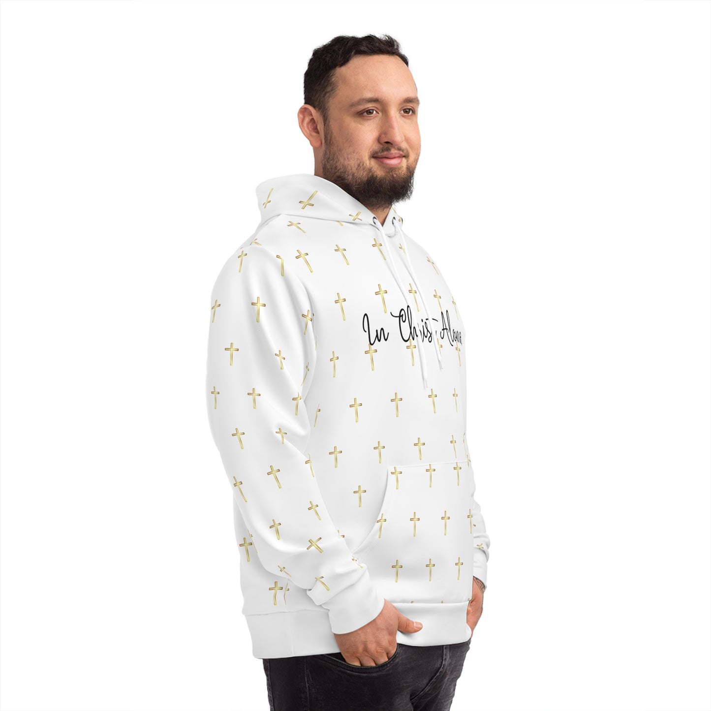 In Christ Alone (White) - Fashion Hoodie